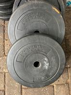 Halterschijven / Bumperplates 2x 10kg, Ophalen, Zo goed als nieuw