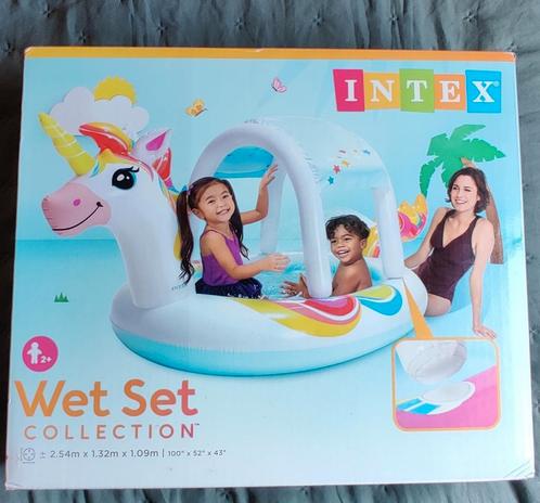 Zwembad Unicorn/Eenhoorn en dakje voor schaduw opblaas, Kinderen en Baby's, Speelgoed | Buiten | Opblaasfiguren, Nieuw, Ophalen of Verzenden