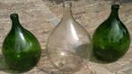 Opruiming: 3 Grote Glazen Flessen/Vazen, Huis en Inrichting, Woonaccessoires | Vazen, Ophalen, Overige kleuren, 50 tot 75 cm, Glas