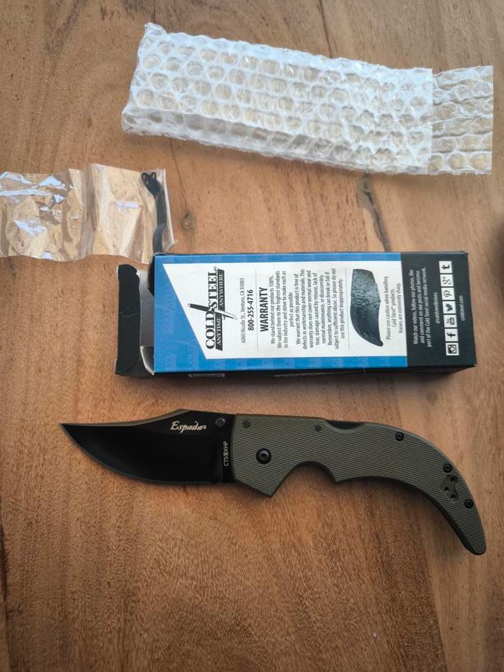 Cold Steel Espada Medium CTS-XHP nieuw Zakmes origineel, Verzamelen, Militaria | Algemeen, Ophalen of Verzenden
