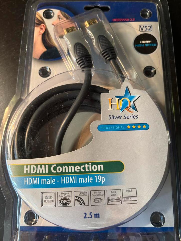 HQ HDMI Kabel - Nieuw in Verpakking!, Audio, Tv en Foto, Audiokabels en Televisiekabels, Nieuw, HDMI-kabel, 2 tot 5 meter, Ophalen of Verzenden