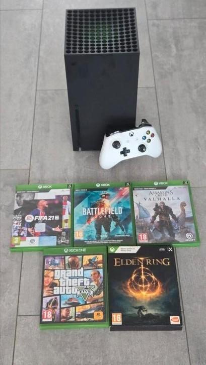 Xbox Series X 1TB + Games + Controller, Spelcomputers en Games, Spelcomputers | Xbox Series X en S, Zo goed als nieuw, Xbox Series X