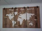 3 Luik Map of world, Huis en Inrichting, Ophalen, Zo goed als nieuw