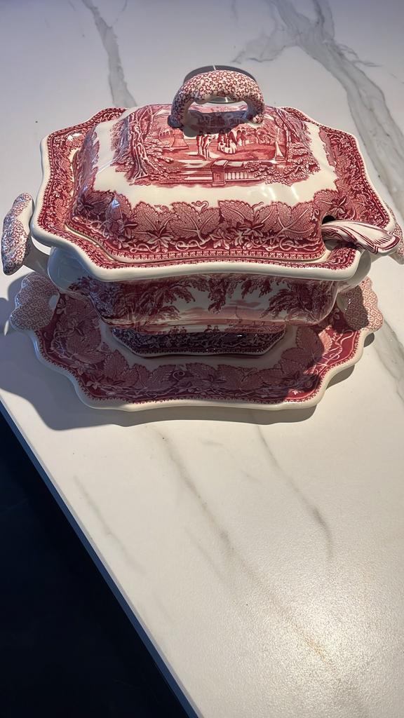 Mason's Vista Soepterrine met Onderbord, Antiek en Kunst, Antiek | Keramiek en Aardewerk, Ophalen