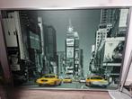 Ikea New York Taxi Times Square Lijst 100 x 140 cm, Ophalen, 125 cm of meer, Zo goed als nieuw, Foto of Poster