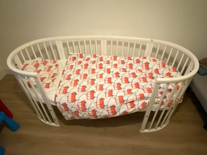 Stokke Sleepi Junior Bed, Kinderen en Baby's, Kinderkamer | Bedden, Gebruikt, 140 tot 160 cm, 70 tot 85 cm, Matras, Ophalen of Verzenden