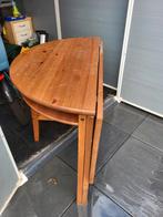 Vintage Grenen Halfklap Tafeltje, Ophalen, Gebruikt, 50 tot 100 cm, 50 tot 100 cm