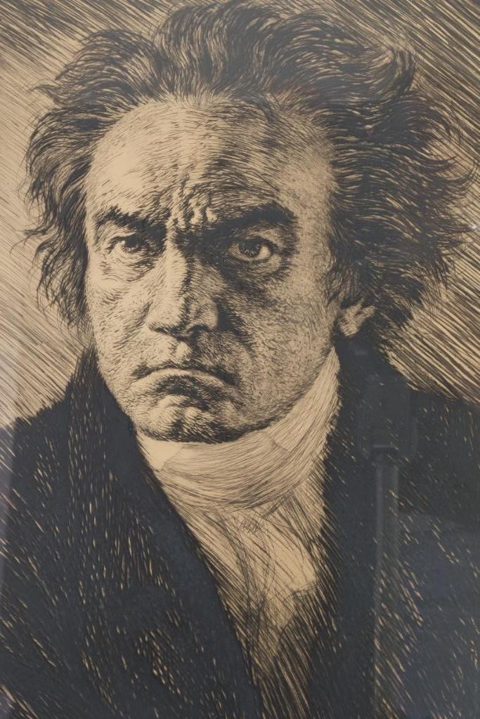 ets Eindhoven  gesigneerd Karl Bauer, Antiek en Kunst, Kunst | Etsen en Gravures, Ophalen