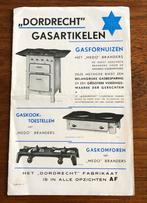 Dordrecht Gasfornuizen /Gasartikelen folder brochure 1939, Verzenden, Gelezen, Folder