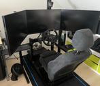 Complete triple monitor race simulator, Ophalen, Zo goed als nieuw, Moza Racing