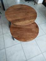 Industrieel ronde salontafels, Huis en Inrichting, Tafels | Salontafels, Ophalen, 50 tot 100 cm, Rond, 50 tot 100 cm