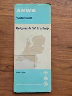 Waterkaart ANWB Belgie en NW Frankrijk, Watersport en Boten, Navigatiemiddelen en Scheepselektronica, Overige typen, Gebruikt