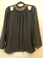 Nieuwe! Prachtige zwarte blouse met studs mt XL, Ophalen of Verzenden, Zo goed als nieuw, Maat 38/40 (M), Zwart