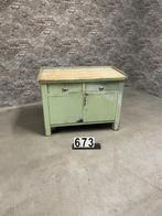 Industriële vintage werkbank nr673, Ophalen of Verzenden, Zo goed als nieuw, 120 tot 170 cm