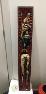 2x Vintage grote houtsnijwerken uit Spanje - Don Quichot, Ophalen