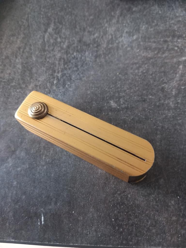 Vintage lipstickhouder lippenstifthouder Paris jaren 40, Ophalen, Gebruikt, Lippen, Toebehoren