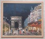 Olieverf schilderij Parijs, Champs-Élysées, Ophalen of Verzenden