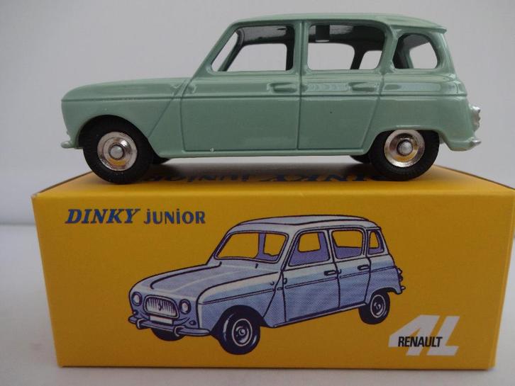 Renault 4L licht groen nr: 100 Dinky Junior 1:43 ZELDZAAM, Hobby en Vrije tijd, Modelauto's | 1:43, Nieuw, Auto, Dinky Toys, Ophalen of Verzenden