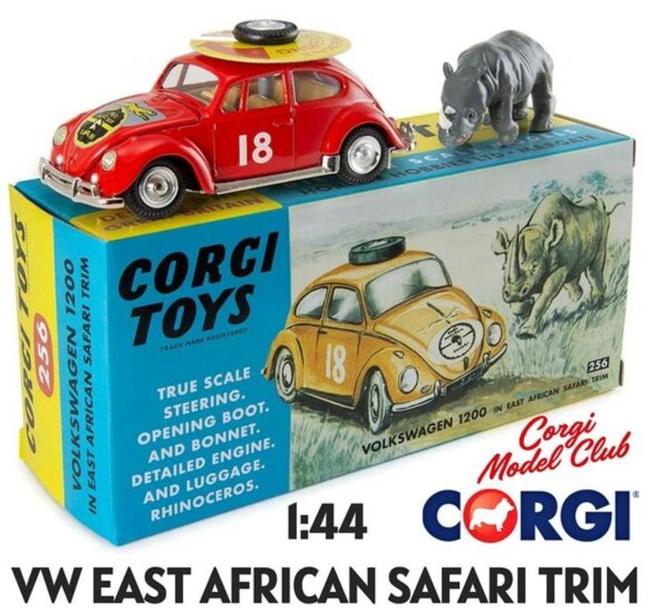 CORGI | VOLKSWAGEN 1200 IN EAST AFRICAN SAFARI TRIM | 1:44, Hobby en Vrije tijd, Modelauto's | 1:43, Nieuw, Auto, Corgi, Verzenden