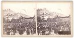 Stereofoto Rotterdam 3 - Koninklijk Bezoek ? Koningin Emma ?, Verzamelen, Gebruikt, Foto, Ophalen of Verzenden, Voor 1940