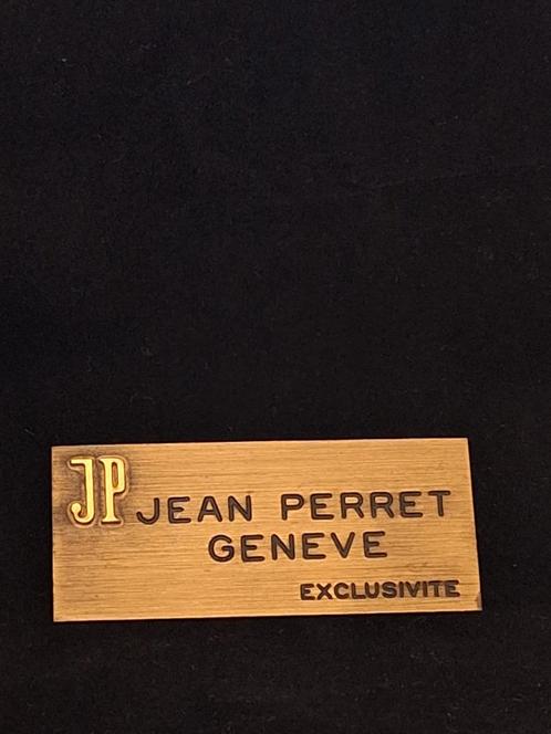 Jean Perret Geneve Exclusivie plaquet., Verzamelen, Merken en Reclamevoorwerpen, Zo goed als nieuw, Reclamebord, Ophalen of Verzenden