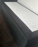 Boxspring 90x200 met Opbergruimte & Topper, Ophalen, 90 cm, Eenpersoons, Zo goed als nieuw