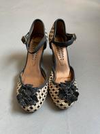 Bronx Open blokhak schoenen beige zwart maat 37, Kleding | Dames, Bronx, Zwart, Nieuw, Ophalen of Verzenden