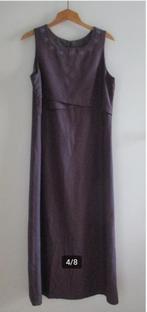 Vera Condotti lange paarse jurk met borduur, maat 38, nieuw, Vera Condotti, Verzenden, Paars, Nieuw