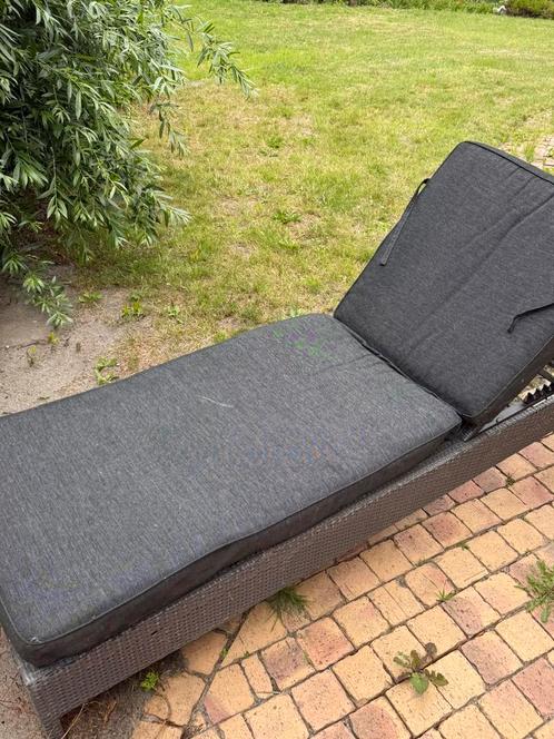 Ligbed outdoor style geijs kunststof, Tuin en Terras, Ligbedden, Gebruikt, Kunststof, Ophalen