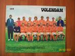 1-0 Poster Volendam + info (seizoen 1971-1972), Verzenden, Zo goed als nieuw, Ajax, Poster, Plaatje of Sticker