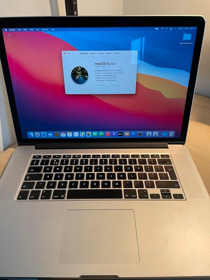 MacBook Pro 15" Mid-2014 - Goed Onderhouden!, Computers en Software, Apple Macbooks, Gebruikt, MacBook Pro, 15 inch, 2 tot 3 Ghz