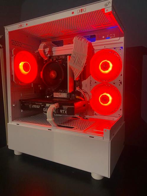 Witte Game PC | RTX 3060 Ti, Computers en Software, Desktop Pc's, Zo goed als nieuw, 4 Ghz of meer, HDD, SSD, Met videokaart, Gaming