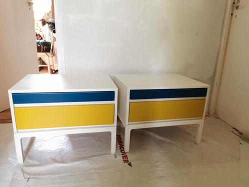 Set vintage nachtkastjes, Huis en Inrichting, Kasten | Overige, Gebruikt, Ophalen