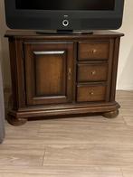 Donker Eiken TV Kast met Laatjes en Deur, Huis en Inrichting, Kasten | Televisiemeubels, Ophalen, Minder dan 50 cm, Gebruikt, Eikenhout