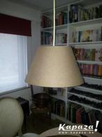Mooie grijze hanglamp in stof, Huis en Inrichting, Lampen | Hanglampen, Ophalen of Verzenden, Stof, Minder dan 50 cm