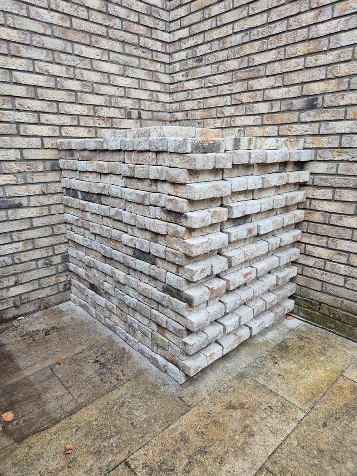 784 nieuwe gevelstenen, bakstenen bruin / grijs  genuanceerd, Doe-het-zelf en Verbouw, Metselstenen, Ophalen