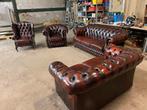 Chesterfield Winchester set in geweldige staat (3+2+1+1), Huis en Inrichting, Banken | Complete zithoeken, Ophalen, Zo goed als nieuw