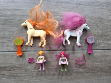 Playmobil paarden met feeën  beschikbaar voor biedingen