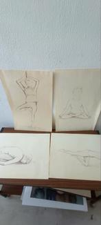 Tekeningen Yoga Oefeningen, Ophalen of Verzenden