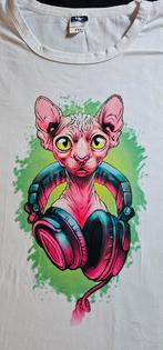 Sphynx, sphynx kat, sphynx shirt, t shirt sphynx, kat, shirt, Ophalen of Verzenden, Zo goed als nieuw, Korte mouw