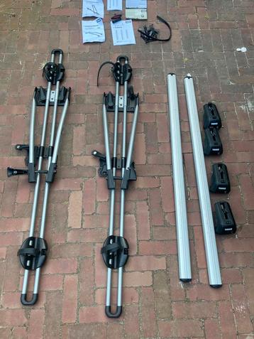 THULE fiets dakdrager: 2x FreeRide 532 + SmartRack XT 730 beschikbaar voor biedingen