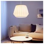 Hanglamp wit Ikea Lakheden, Huis en Inrichting, Lampen | Hanglampen, Ophalen, Gebruikt, Stof, Minder dan 50 cm