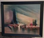 Abstract Schilderij - Gesigneerd, Antiek en Kunst, Ophalen of Verzenden