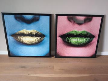 Twee Luik Kunst met Professionele Lijsten beschikbaar voor biedingen