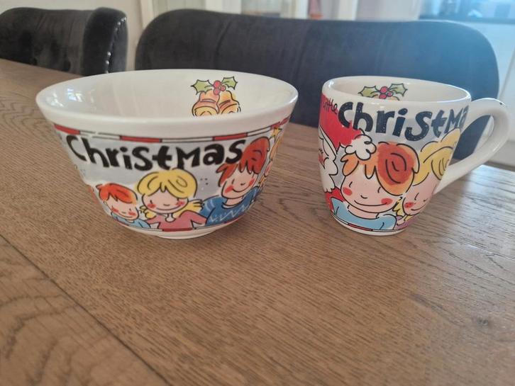 Blond Amsterdam Kerst Schaaltje en Kopje, Huis en Inrichting, Keuken | Servies, Zo goed als nieuw, Kom(men), Blond Amsterdam, Aardewerk