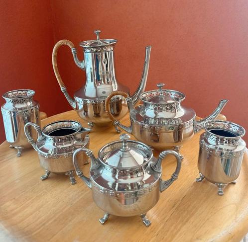 Koffie-/theesetje, Antiek en Kunst, Antiek | Servies compleet, Ophalen of Verzenden