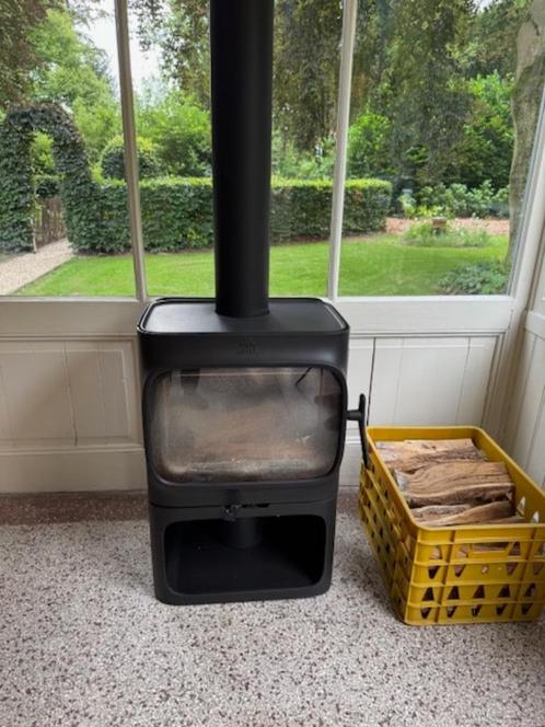 Jotul F 305 B houtkachel met confectieschild, Huis en Inrichting, Kachels, Zo goed als nieuw, Vrijstaand, Houtkachel, Hout, Ophalen