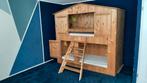 Houten stapelbed. Boomhut style., Ophalen, Gebruikt, Stapelbed