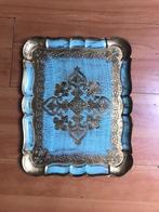 Italiaans dienblad, Huis en Inrichting, Woonaccessoires | Dienbladen, Ophalen of Verzenden, Zo goed als nieuw, Rechthoekig, Hout