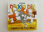 Dikkie Dik Puzzelboek Logeren bij Poes Muis, Ophalen of Verzenden, Zo goed als nieuw, Jet Boeke